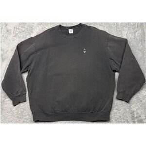 Everybody World Sweatshirt Adult XL Black Ace Hotel New York Faded Distressed
